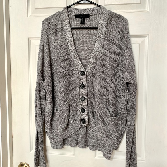 Forever 21 grey slouchy cardigan - Picture 1 of 8